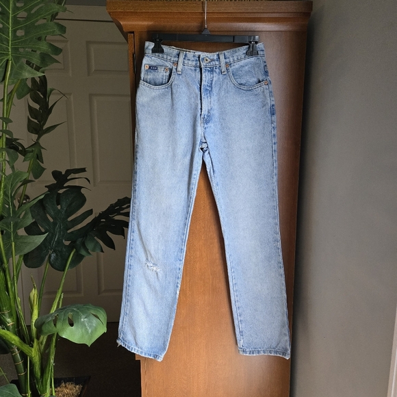 Vintage Express Bleus Classic Blue Boot Cut Jeans Size 1/2 - Picture 1 of 7